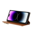 thumbnail image 4 of Nalacover Crossbody Wallet Phone Case for iPhone 14 Pro Max,Premium PU Leather Magnetic Closure Flip Stand Card Holder Zipper Pocket Purse Phone Case with Shoulder Strap,Brown, 4 of 11