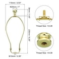 thumbnail image 2 of Kit de arpa de lámpara de 9.25 pulgadas Uxcell con soporte de pantalla de lámpara tono dorado 1 juego, 2 of 6