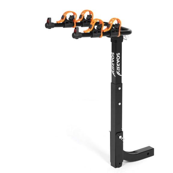 Bike Rack for Car, SUV, RV, Bike Rack Hitch Mount, Hitch Bike Rack 2, Up to 70 lbs Load Bicycle Rack Carrier Rubber Straps, Tilt Release, Bike Rack with 2" Hitch for Cars (2 Bikes)