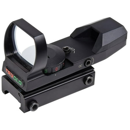 TruGlo Dual-Color Open Red Dot Sight, Red & Green 5 MOA Dot Reticle -