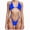 A46-Blue, variant on Women's High Cut String Triangle Bikini Set Swimsuits Sexy Bathing Suits 2 Piece(Hot Pink,L)