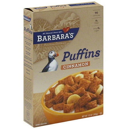 Barbara's Puffins Cinnamon Cereal, 10 oz (Pack of 12)