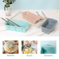 thumbnail image 4 of 3pcs/set Toast Mold Rectangular Silicone Bread Mold Bread Baking Mold Silicone Brush Non-stick Kitchen Scraper, Gray, 4 of 7
