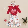 thumbnail image 2 of Conjunto de mamelucos Kuriozud con atuendo navideño para niña, 3-6 m, 2 of 7