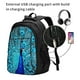 thumbnail image 2 of Easygdp Beautiful Blue Peacock Mochila para Laptop de Viaje con Puerto USB, Mochila para Laptop con Puerto de Carga USB para Mujeres y Hombres, 2 of 7