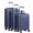 Blue, variant on GIANNA Set of 3 Hardside Luggage, Expandable Rolling Luggage with TSA Lock and Spinner Wheels, Black