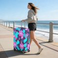 thumbnail image 5 of Stretch Luggage Cover L(25-28in)– Elastic Travel Suitcase Protector with Handle Openings & Bottom Closure, Washable Polyester Spandex Suitcases Cover, Abstract Geometry Print, 5 of 5