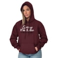 thumbnail image 4 of Sorry I'm Late I Have Kids Funny Mom Hoodie Sweatshirt Women Brisco Brands M, 4 of 6