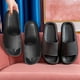 thumbnail image 5 of Bolso Sandalias Suaves Zapatillas Antideslizantes Diapositivas Para Verano Playa Mar (Negro 44-45), 5 of 7