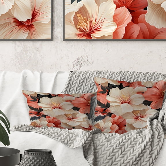 Designart "Whispering Tropics" Tropical Printed Throw Pillow