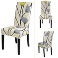 thumbnail image 6 of Dining Room Chair Covers Set of 4, Stretch Removable Washable Spandex Dining Chair Slipcovers Protectors, Kitchen Chair Covers for Dining Room Party Hotel Ceremony Banquet(Dandelions), 6 of 6