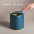 thumbnail image 2 of Desktop Trash Can Paper Basket Office Push Trash Can Storage Box Portable Trash Bin Suitable For Office Desk Living Room, 2 of 10