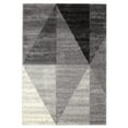 thumbnail image 1 of Erbanica 8'x10' Moderne Gris Clair Blanc Tapis Doux Geometric, 1 of 5