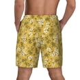thumbnail image 4 of Balery Flower Mens Swim Trunks Swim Shorts for Men Quick Dry Inseam Beach Shorts with Compression Liner Pocket-3X-Large, 4 of 9