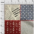 thumbnail image 2 of oneOone Georgette Viscose Maroon Fabric Nautical Diy Clothing Quilting Fabric Print Fabric By Yard 42 Inch Wide, 2 of 6