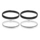 thumbnail image 1 of Brazaletes de Metal para hombre, Liga de manga elástica, soportes de manga antideslizantes, uso versátil como pulseras o ligas de manga de barman, 4 Uds., 1 of 5