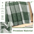 thumbnail image 6 of DriftAway Buffalo Plaid Check Curtains Woven Plaid Pattern Lined Blackout Thermal Insulated Window Curtain Grommet 2 Layers 2 Panels 52 Inch by 96 Inch Loden Green, 6 of 8