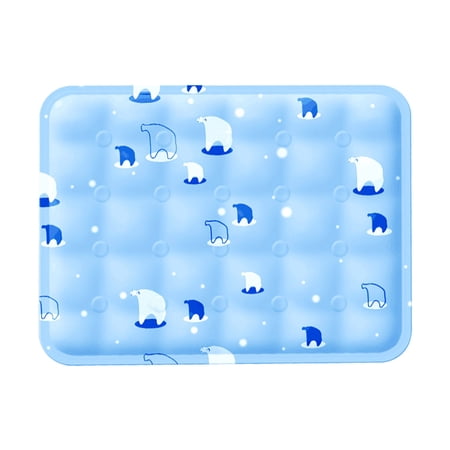 Lamuusaa Pet Cooling Mat Cute Printed Self Cooling Summer Pad for Small Medium Large Dogs Cats