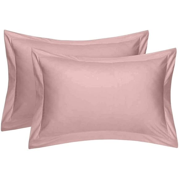 Cotton Metrics Heavy Quality Set Of 2 Pillow Shams 800TC 100% Organic Cotton Pillow Shams Decorative Pillow Cover with 2 Inch Flang