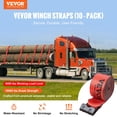 thumbnail image 2 of Correas VEVOR para camiones, 4 x 9 m, muy resistentes, 8165 kg, Break Star, 2 of 9