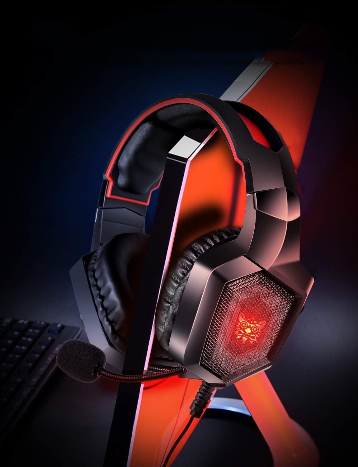 Gaming Headsets Stereo Headphone Wired PC Gaming Earphones with Noise