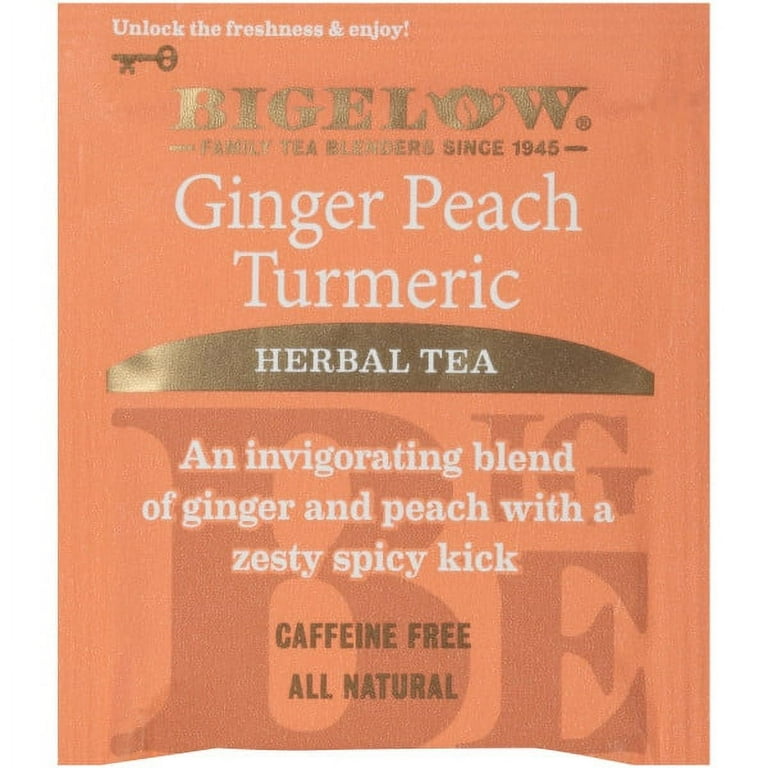 Bigelow Ginger Peach Turmeric Tea Nutrition Facts
