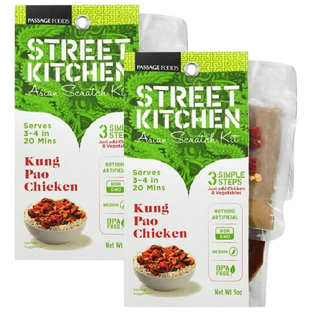 (2 Pack) Street Kitchen Kung Pao Chicken Asian Scratch Kit, 9
