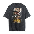 thumbnail image 3 of THNCLZX Kamado Nezuko T-shirt Summer round neck short sleeve washed retro men's and women's sports anime, 3 of 7