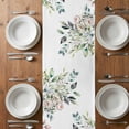 thumbnail image 6 of Green Eucalyptus Leaves Table Runner - 90 Inch Long, Kitchen Dining Table Runner Dresser Scarves, Floral Summer Botanical Watercolor Farmhouse Decor for Coffee Tables Wedding Party Banquet, 6 of 8