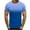 Blue, variant on Mens Shirts Short Sleeved Round Neck Printed T-shirt Blue S