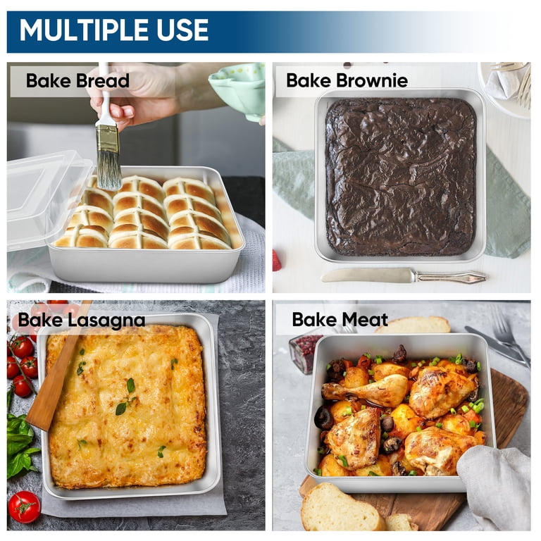Walchoice 8x8" Square Baking Pan Set With Lids photo 2