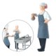thumbnail image 5 of 1/64 Mini Figuras personas en miniatura Sunnimix Chef Grey 2 Figuras de muñecas en miniatura, 5 of 8
