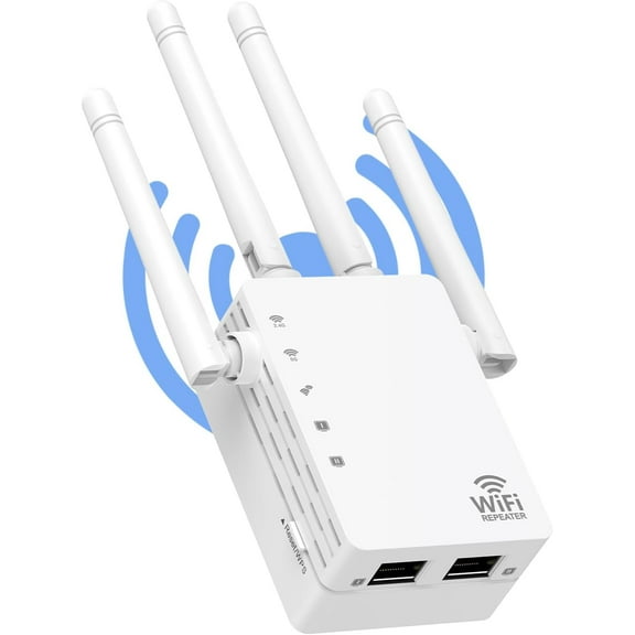 WiFi Extender Signal Booster for Home, WiFi Extender, Long Range up to 12880 Sq Ft and 105 Devices, Internet Extender WiFi Booster, WiFi Repeater with Ethernet Port, Signal Booster