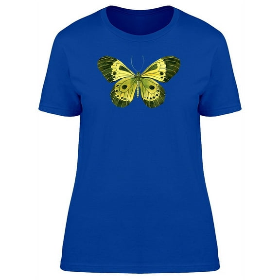 Yellow And Green Butterfly T-Shirt Women -Image by Shutterstock, Female XX-Large