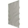 thumbnail image 4 of Ekena Millwork 19 5/8"W x 19 5/8"H Modern Wave EnduraWall Decorative 3D Wall Panel, Universal Metallic Carbon Mist (Covers 2.67 Sq. Ft.), 4 of 6