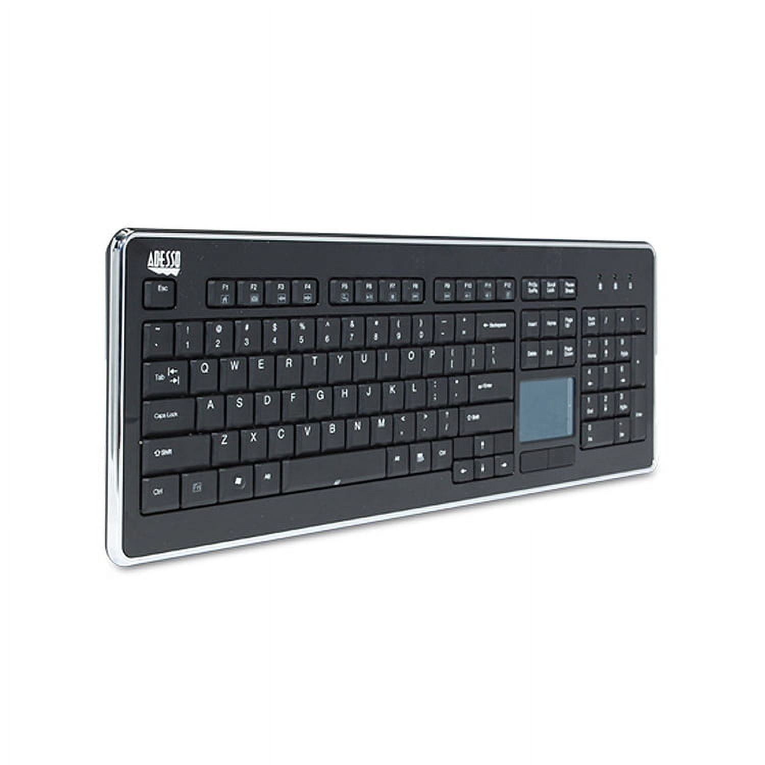 Black Wireless TouchPad Keyboard, WKB-4400UB