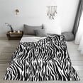 thumbnail image 5 of Pofeuu Zebra Print Ultra-Soft Micro Fleece Blanket,for Bed Or Sofa,All Season Throw Blankets Flannel Blanket-50"x40", 5 of 7
