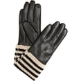 thumbnail image 2 of Oda Warm Striped Wool Cuff Winter Touch Screen Wrist Length Gloves, 2 of 4