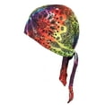 thumbnail image 2 of Danbanna Woodstock Tie Dye Skull Cap Durag Bandana Style, 2 of 3