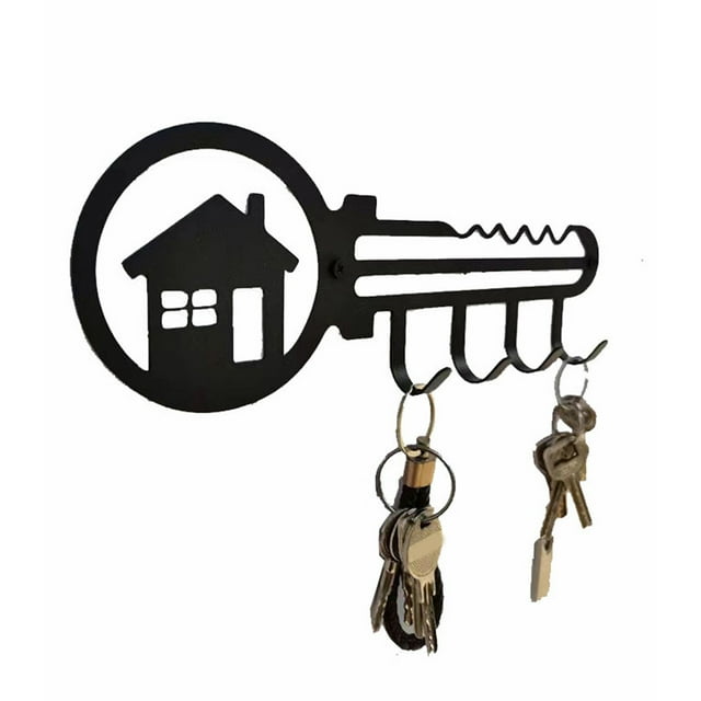 VONKY Metal Key Holder Hat Hanger Coat Rack with Screws Organizer Door Hook for Kitchen Entryway Storage Decoration Shelf