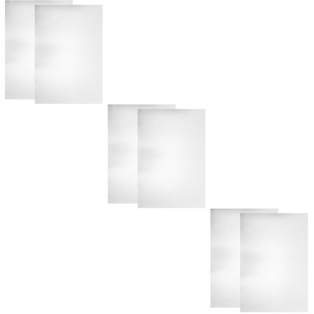 Masteelf 6 pcs Aluminum Sheet Metal Aluminum Plates Rectangle Aluminum Sheet Materials for Crafting(A4)
