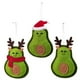 thumbnail image 2 of Colgante de muñeco verde de aguacate para Navidad, decoración colgante para árbol de Navidad, adornos de fieltro para puerta y ventana, 3 uds., 2 of 7