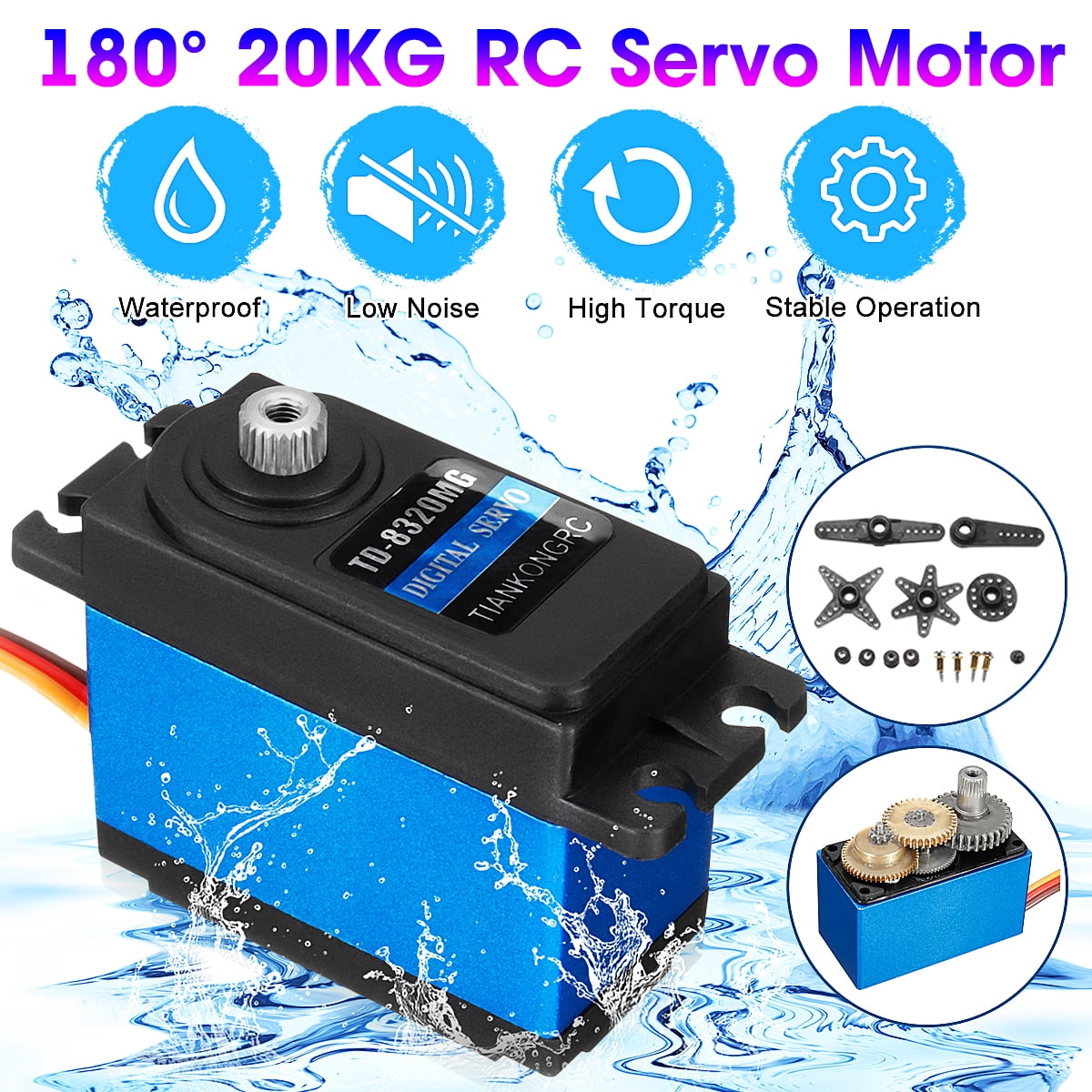 180° 20KG TD8325MG Metal Gear Digital 