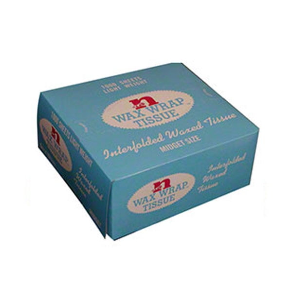 10 x 10 Wax Wrap Interfolded Bakery Tissue Case of 8000 by
