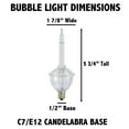 thumbnail image 4 of Novelty Lights Yellow and Red Bubble Light and Stringer Set, C7/E12 Candelabra Base, 6 Feet, 4 of 9