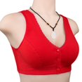 thumbnail image 5 of Cierre Frontal Sujetador De Algodón Suave Esponja Súper Delgada Talla Grande 36-46 Sin Costuras Inalámbrico Push Up Sujetadores Transpirables Ropa Interior Bralette, 5 of 5