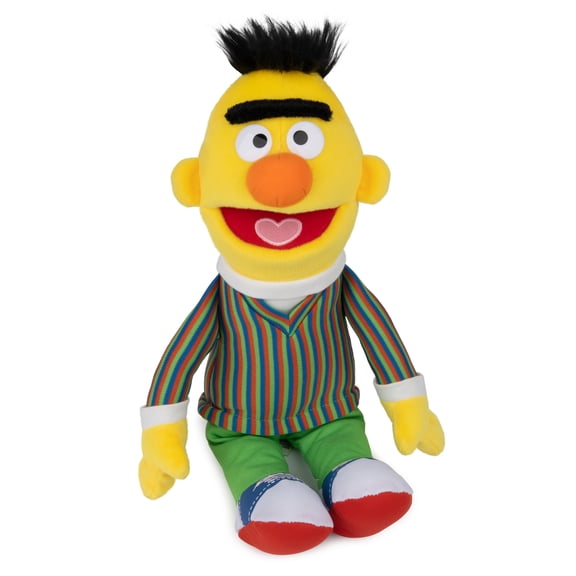 GUND Sesame Street Official Bert Muppet Plush, Premium Plush Toy for Ages 1 & Up, Yellow, 14”