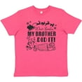 thumbnail image 3 of Inktastic Dear Santa, My Brother Did It Funny Christmas Youth T-Shirt, 3 of 5
