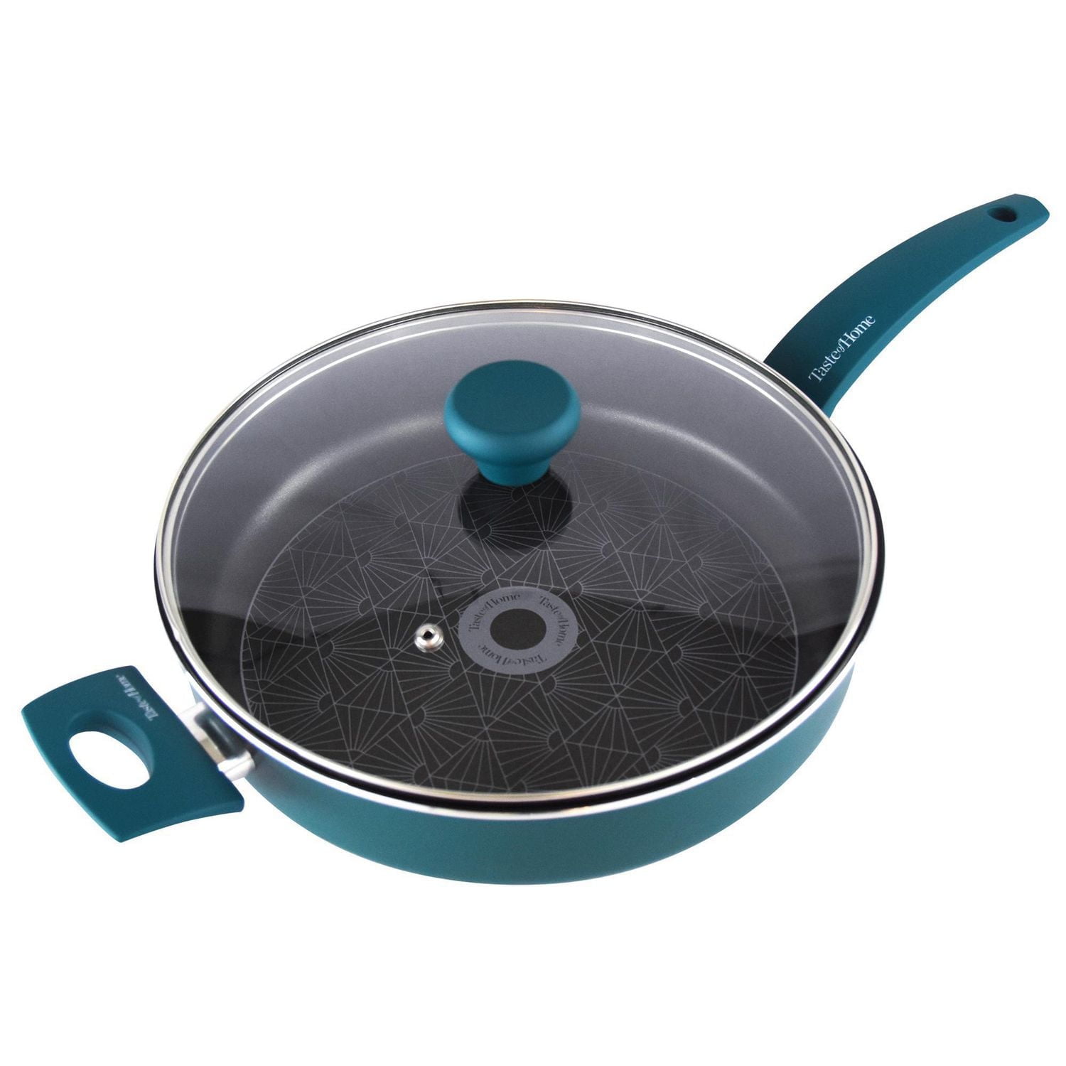 Taste of Home TC137A Nonstick 4 Qt Sauté Pan with Lid