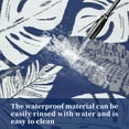 thumbnail image 3 of Reversible Patio Mat – Waterproof Plastic Straw – Tropics Palm Leaves Design – RV, Deck, Balcony, Porch & Beach – Modern Camping Outdoor Rug, 3 of 7